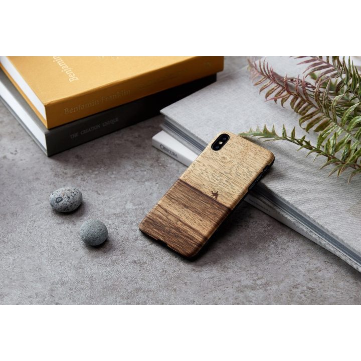MAN&WOOD telefono dėklas iPhone XS Max, juodas