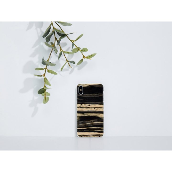 Telefono dėklas iPhone XS Max, baltas ebenuotas