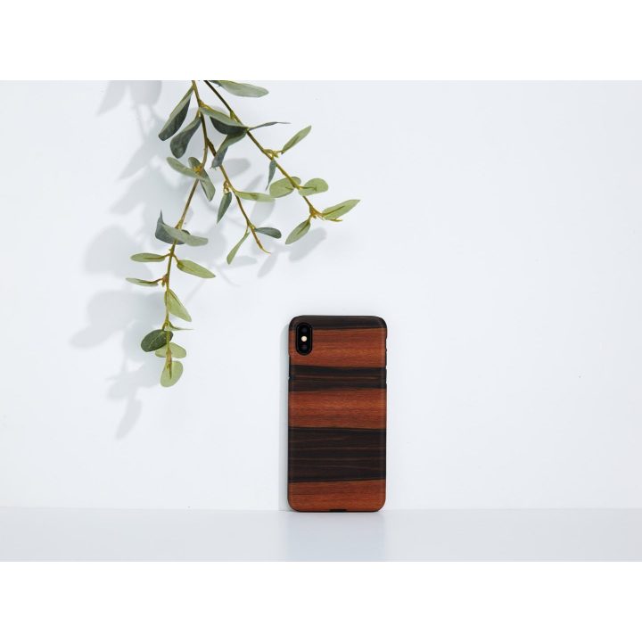 MAN&WOOD telefono dėklas iPhone XS Max, juodas