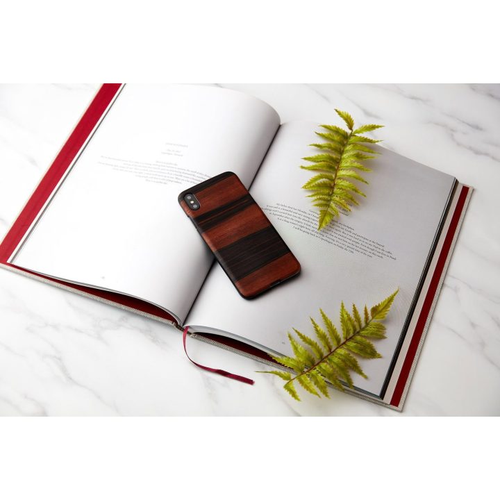 MAN&WOOD telefono dėklas iPhone XS Max, juodas