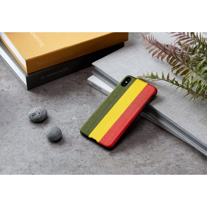 Telefono dėklas iPhone XS Max, juodas „Reggae“