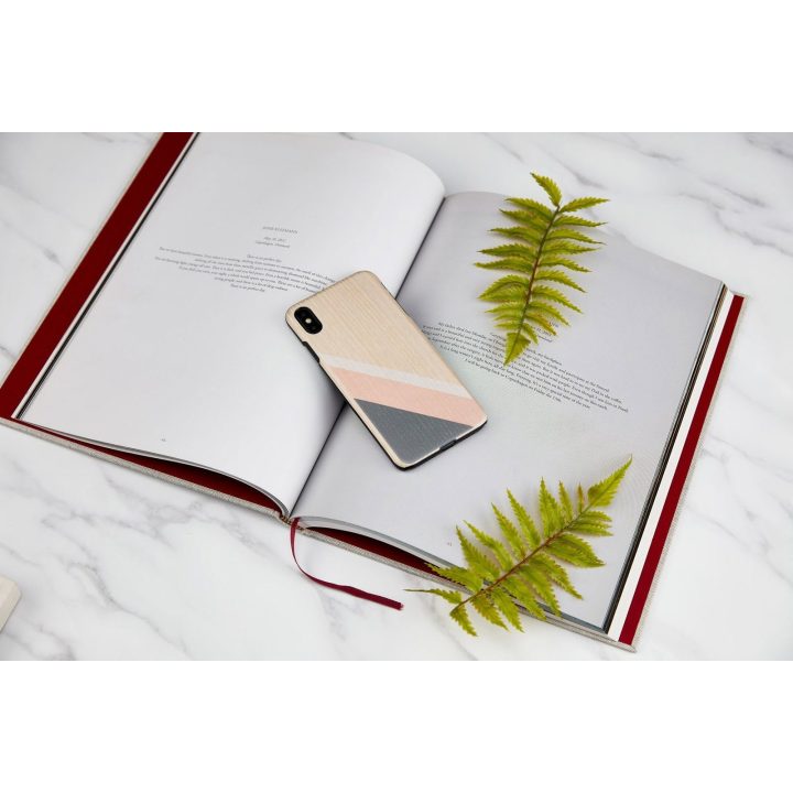Telefono dėklas iPhone XS Max, Pink Suit Black