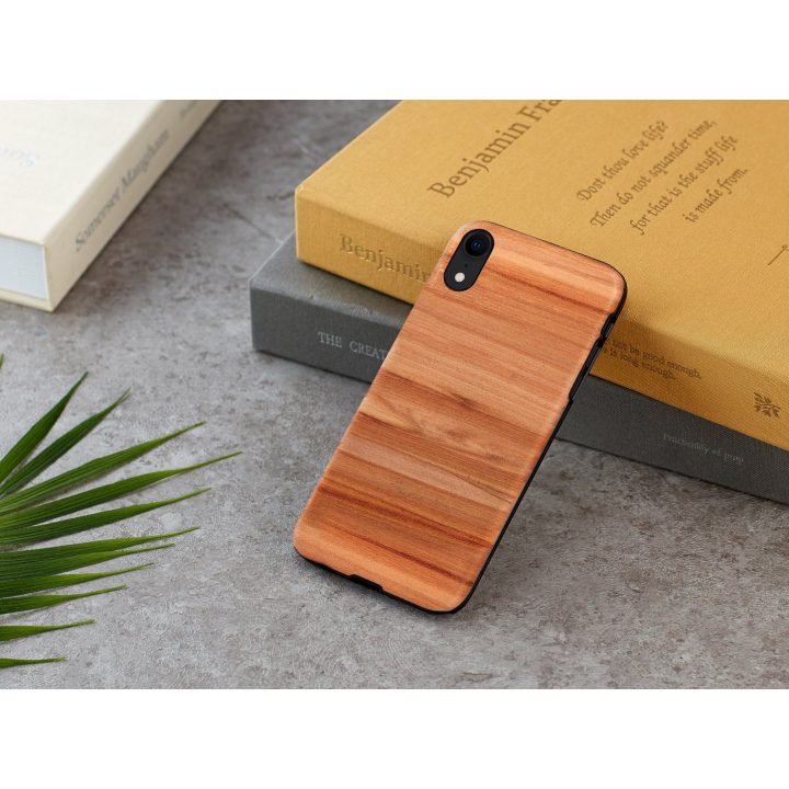 Telefono dėklas MAN&WOOD iPhone XR, cappuccino black