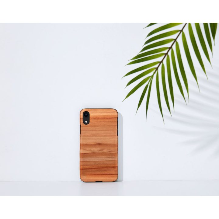 Telefono dėklas MAN&WOOD iPhone XR, cappuccino black