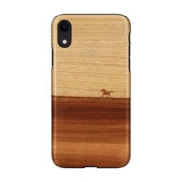 Juodas telefono dėklas iPhone XR, MAN&WOOD Mustang