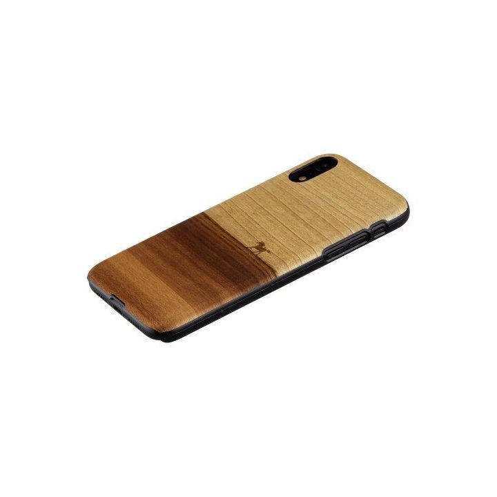 Juodas telefono dėklas iPhone XR, MAN&WOOD Mustang