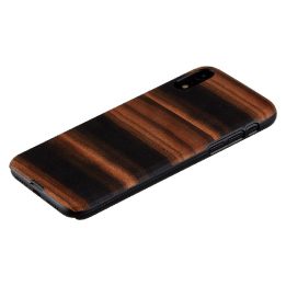MAN&WOOD telefono dėklas iPhone XR, juodas