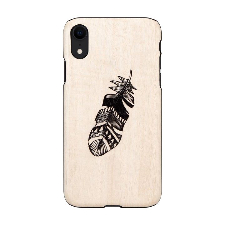 MAN&WOOD telefono dėklas iPhone XR, Indian Black