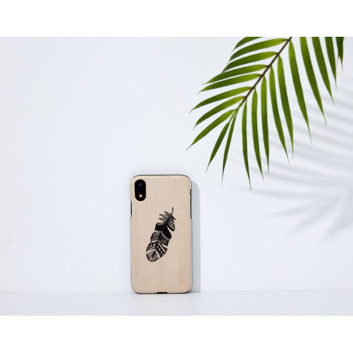 MAN&WOOD telefono dėklas iPhone XR, Indian Black
