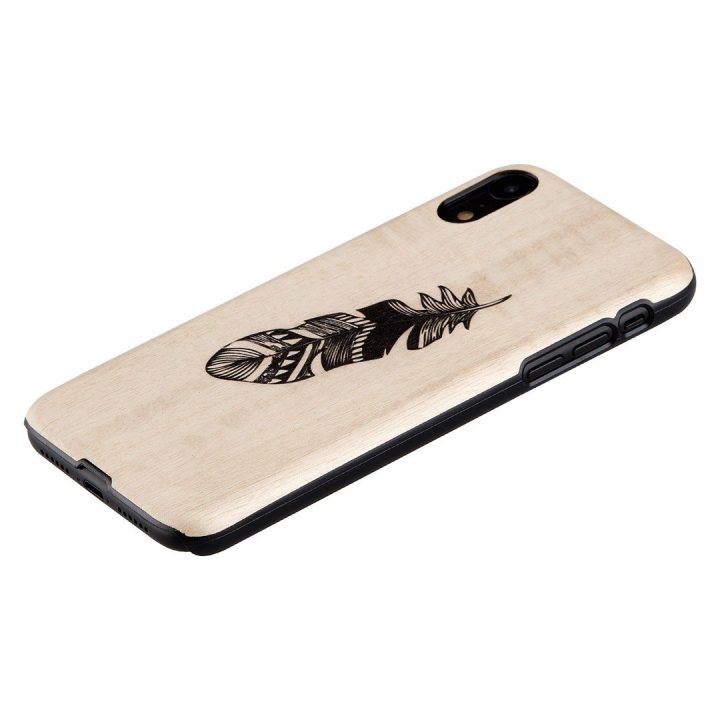 MAN&WOOD telefono dėklas iPhone XR, Indian Black