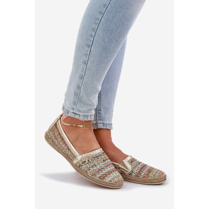 Elegantiškos odinės espadrilės su pynimu, daugiaspalvės Zazoo