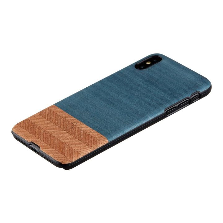 Telefono dėklas iPhone XS Max, juodas džinsinis