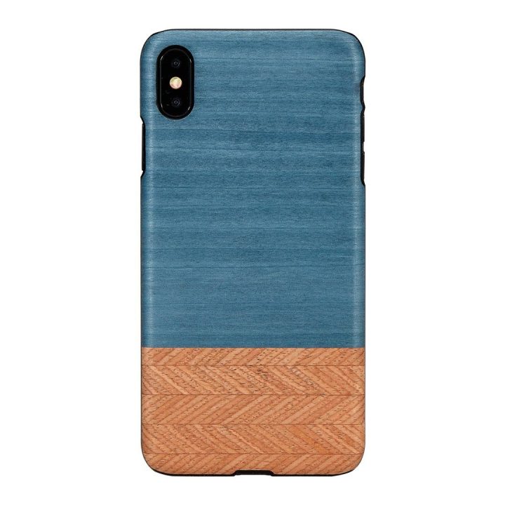 Telefono dėklas iPhone XS Max, juodas džinsinis