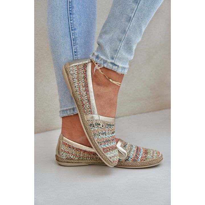 Elegantiškos odinės espadrilės su pynimu, daugiaspalvės Zazoo