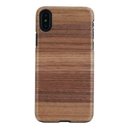 Juodas telefono dėklas iPhone X/XS, MAN&WOOD Strato