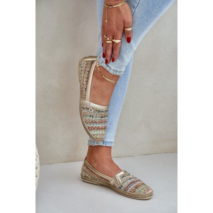 Elegantiškos odinės espadrilės su pynimu, daugiaspalvės Zazoo