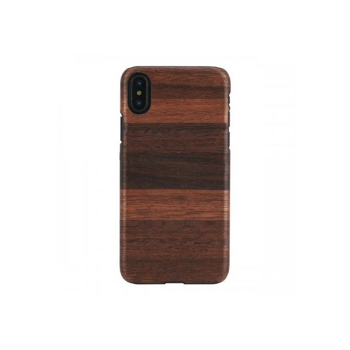 Telefono dėklas iPhone X/XS, juodai rusvas
