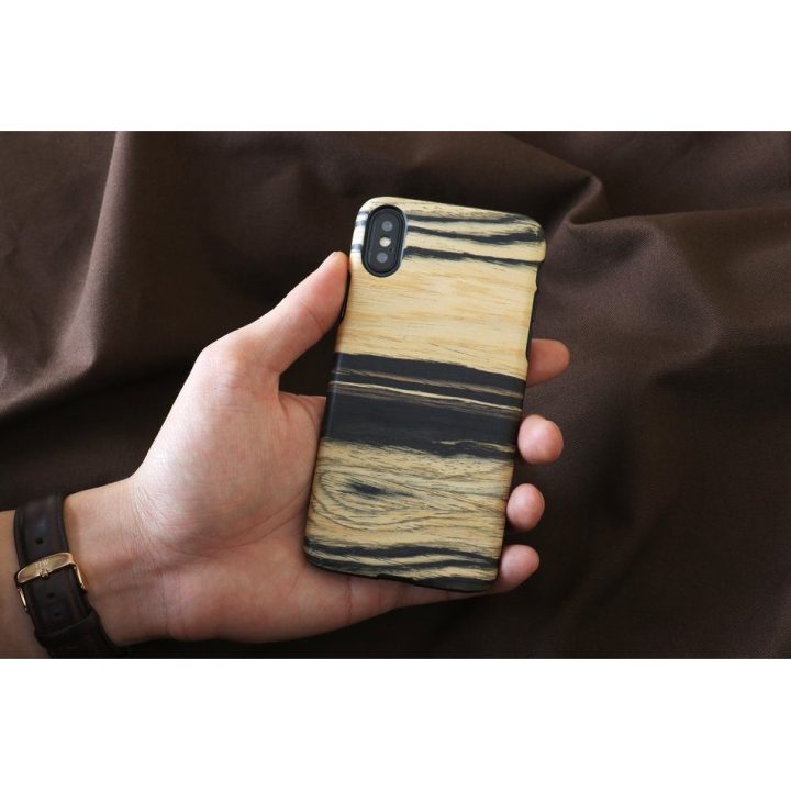 Telefono dėklas iPhone X/XS, baltas juodmedis