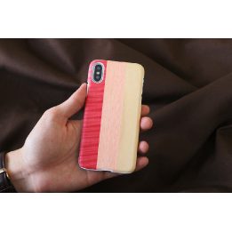 Telefono dėklas MAN&WOOD iPhone X/XS, rožinis