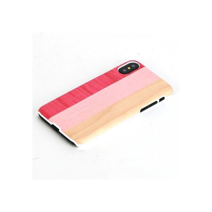 Telefono dėklas MAN&WOOD iPhone X/XS, rožinis