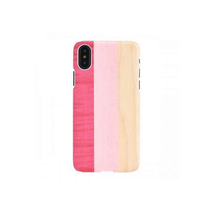 Telefono dėklas MAN&WOOD iPhone X/XS, rožinis