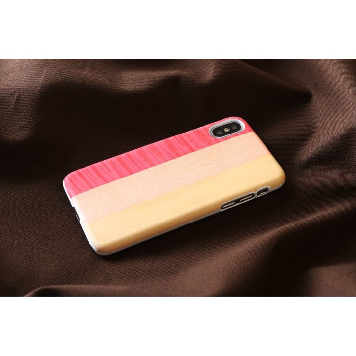 Telefono dėklas MAN&WOOD iPhone X/XS, rožinis