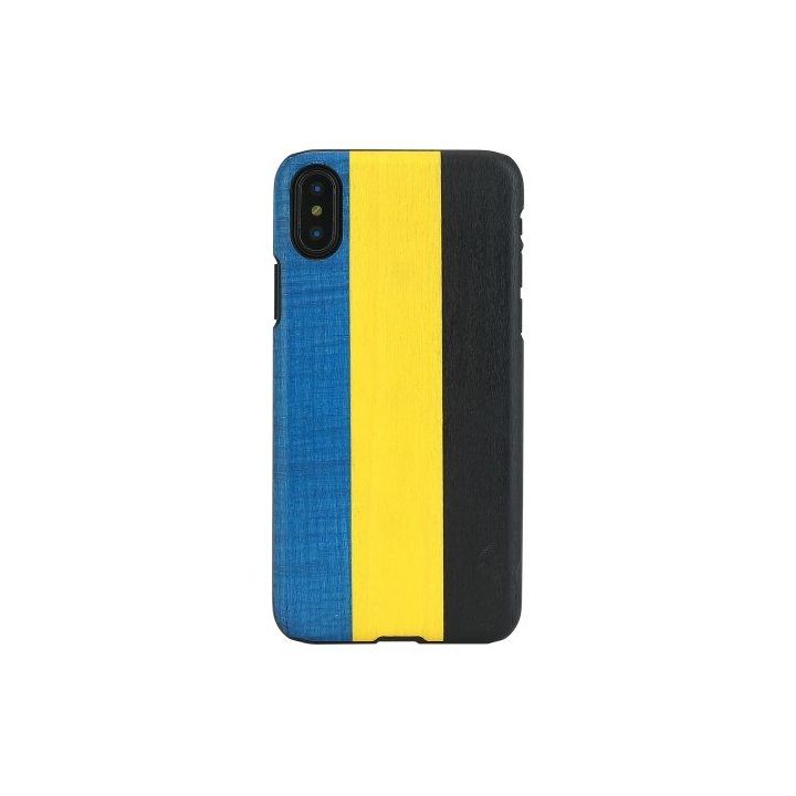 Telefono dėklas iPhone X/XS, mėlynas ir juodas