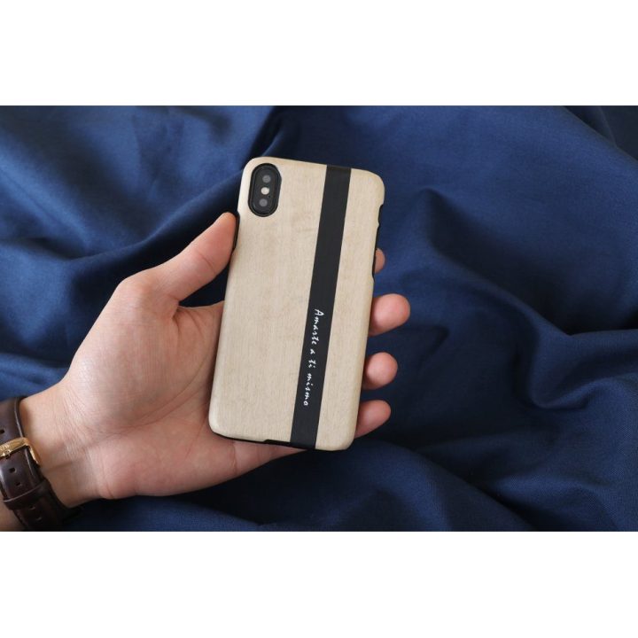 Juodas telefono dėklas iPhone X/XS