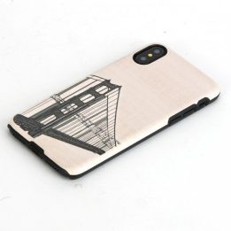 Juodas telefono dėklas iPhone X/XS