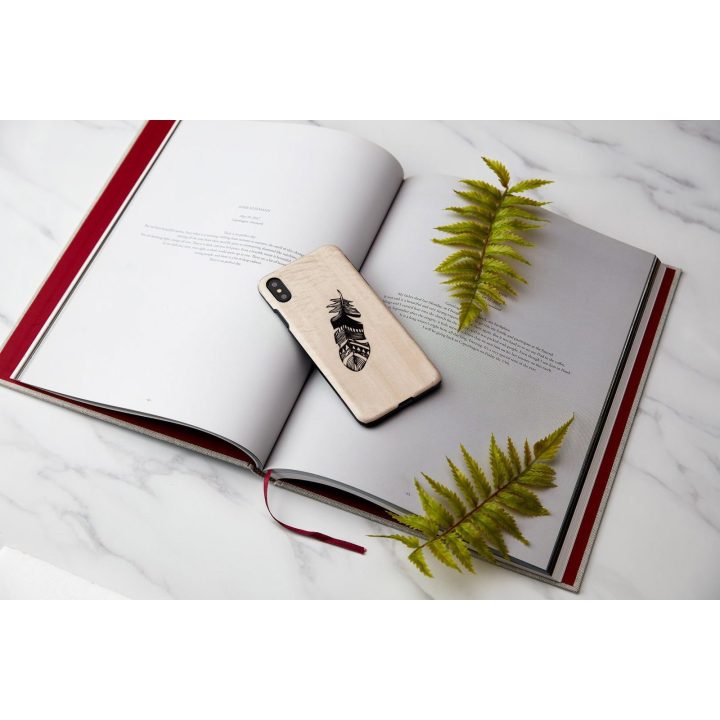 MAN&WOOD telefono dėklas iPhone X/XS, Indian Black