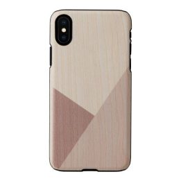Juodas telefono dėklas iPhone X/XS su tulpėmis