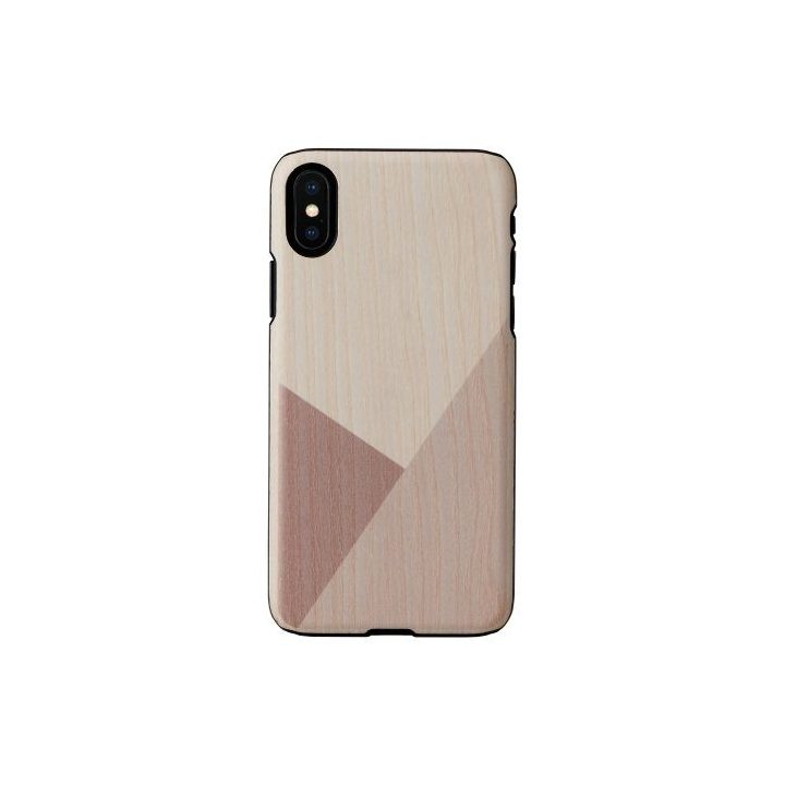 Juodas telefono dėklas iPhone X/XS su tulpėmis