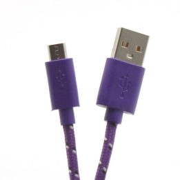 Violetinis pintas USB į Micro USB laidas, 1 m