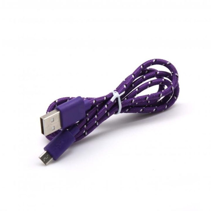 Violetinis pintas USB į Micro USB laidas, 1 m