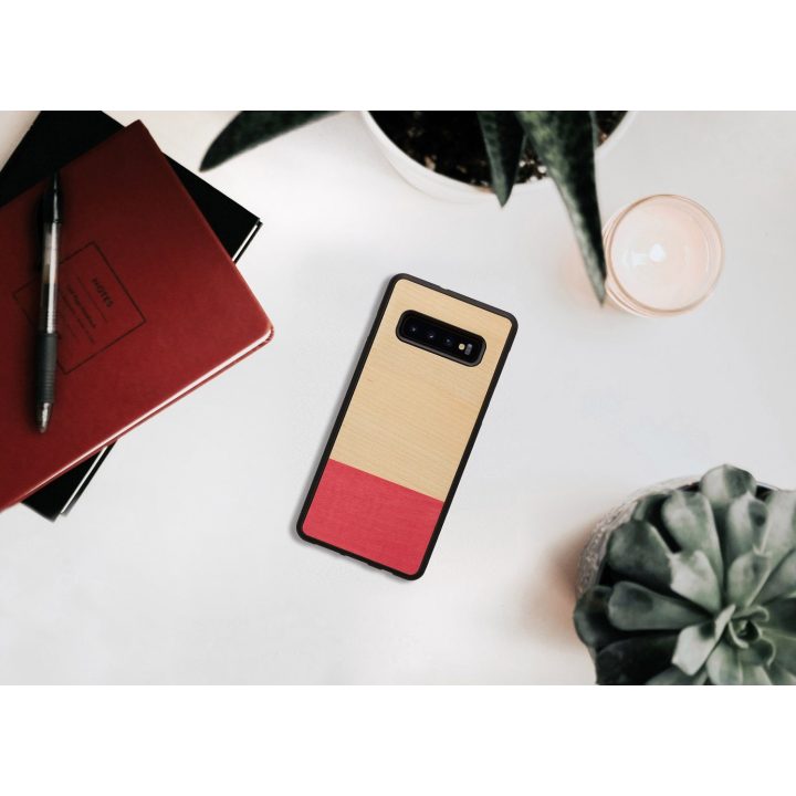 Juodas telefono dėklas Samsung Galaxy S10+
