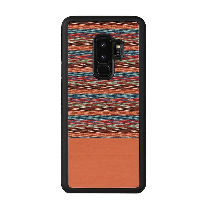 Telefono dėklas Samsung Galaxy S9+ (G965), rudas languotas, juodas