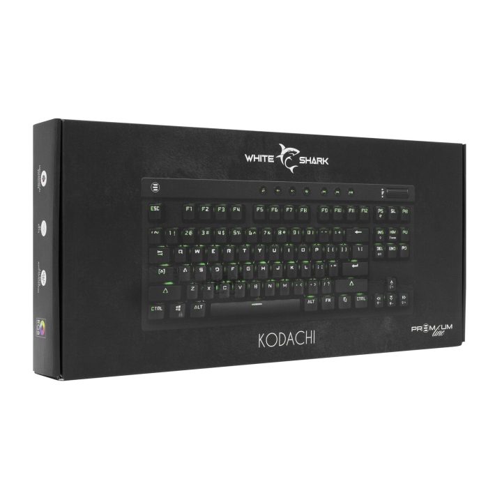 Mechaninė žaidimų klaviatūra White Shark Kodachi, TKL, RGB