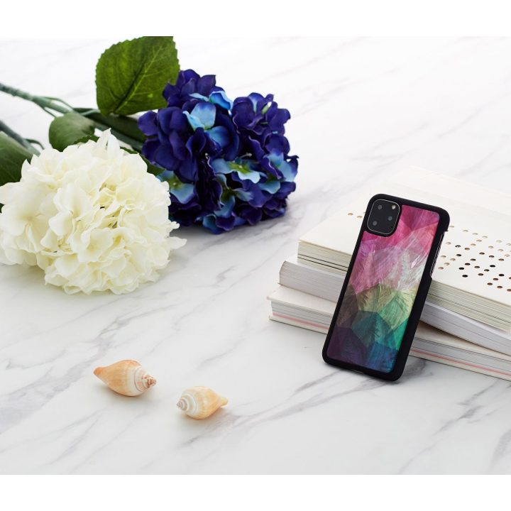 Telefono dėklas iPhone 11 Pro Max, juodas, „Water Flower“