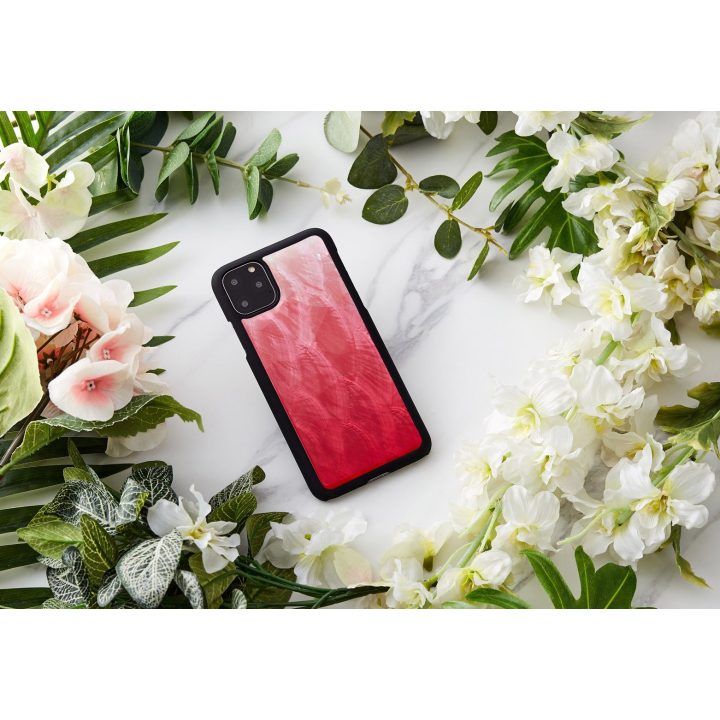 Telefono dėklas iPhone 11 Pro Max, rožinės ir juodos spalvų