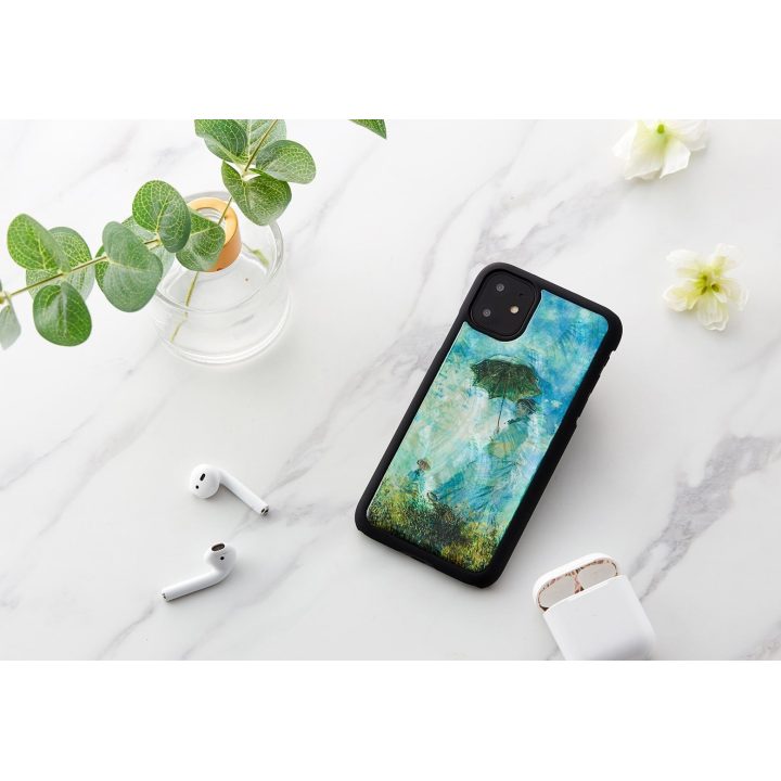 Juodas telefono dėklas iPhone 11, Camille