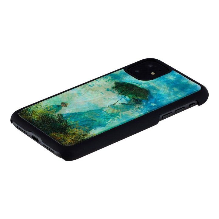 Juodas telefono dėklas iPhone 11, Camille
