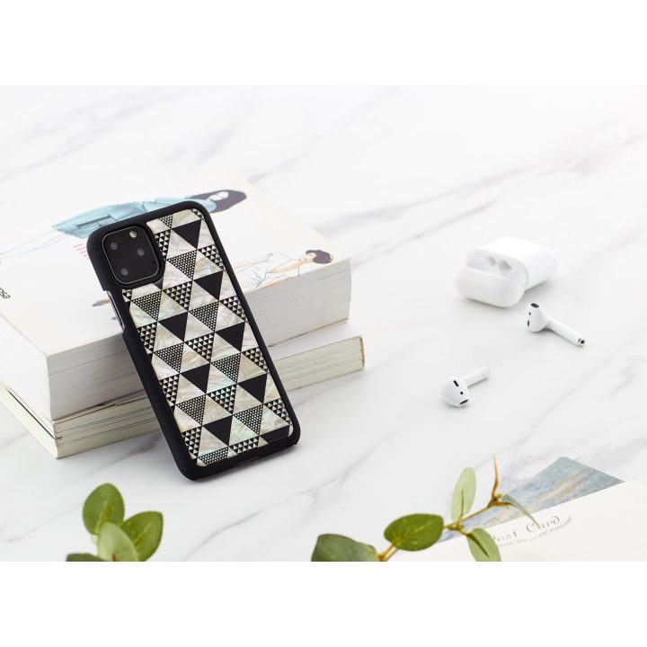 Telefono dėklas iPhone 11 Pro, juodas „Pyramid“