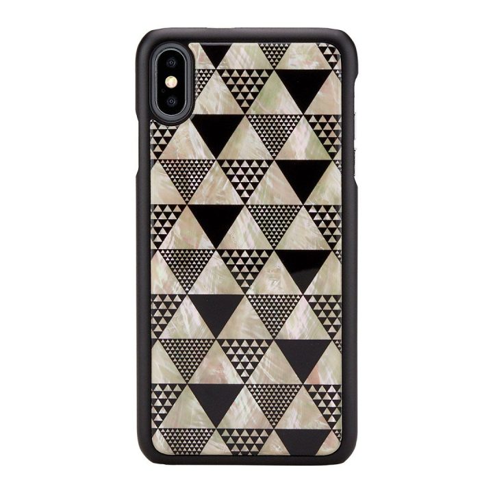 Juodas telefono dėklas iPhone XS Max, Pyramid
