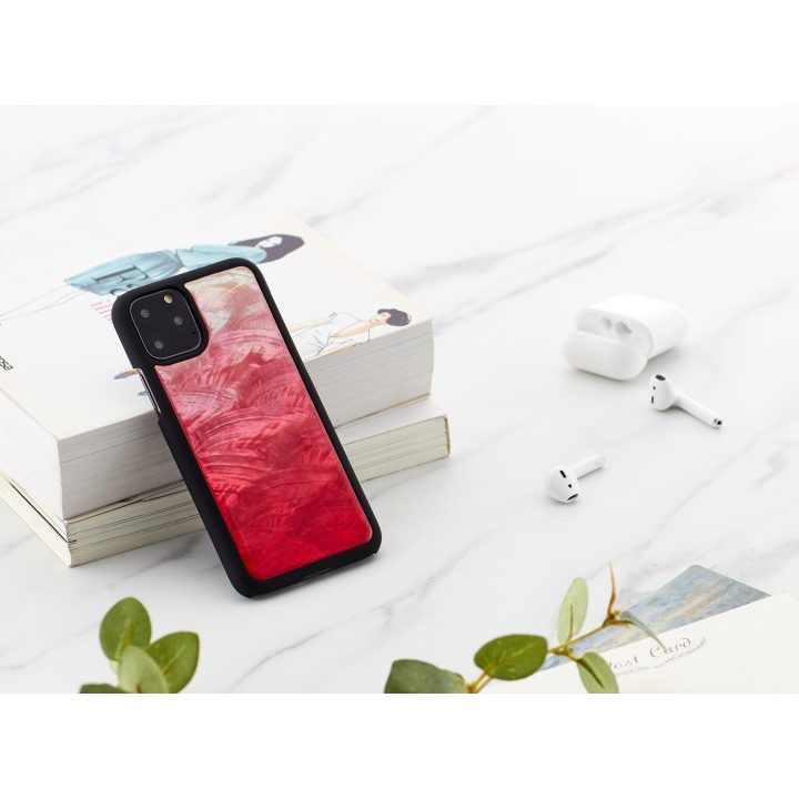 Telefono dėklas iPhone 11 Pro, rožinis ir juodas
