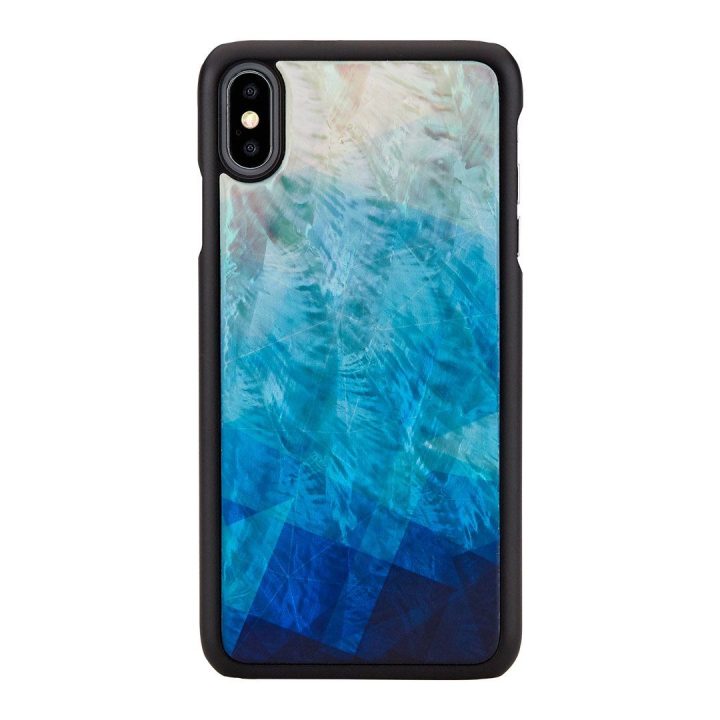 Telefono dėklas iPhone XS Max, mėlynas ir juodas
