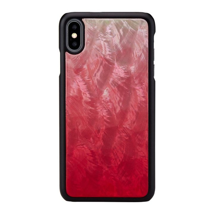 Telefono dėklas iPhone XS Max, rožinės ir juodos spalvų
