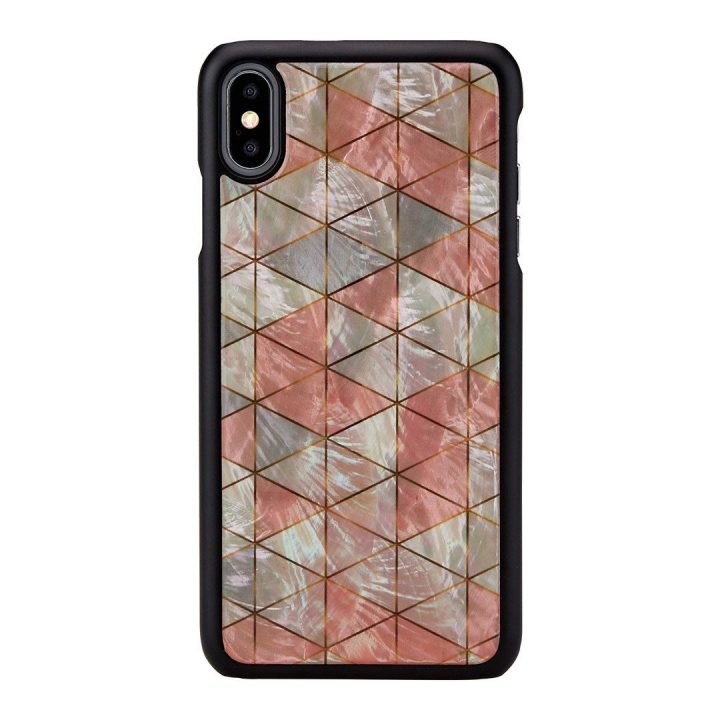 Telefono dėklas iPhone XS Max, juodas su deimantiniu raštu