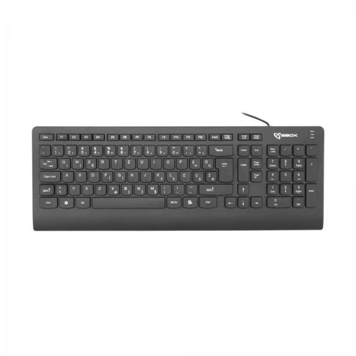 Laidinė USB klaviatūra Sbox K-20, juoda
