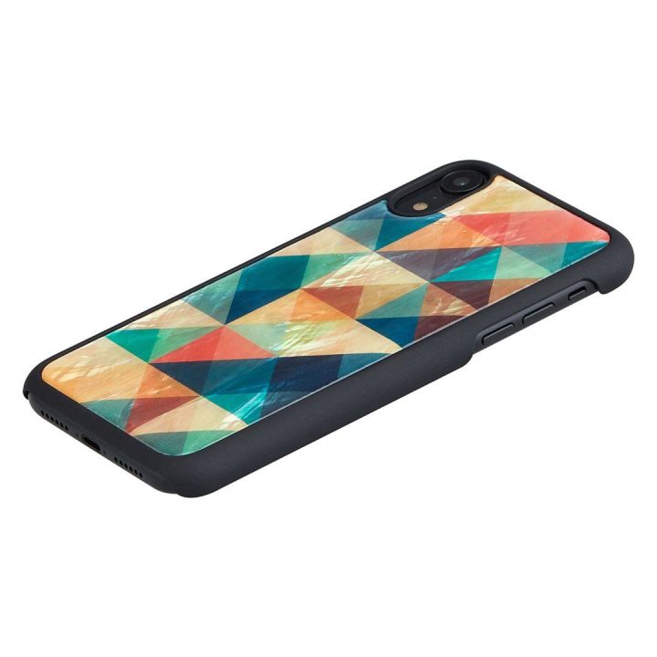 Telefono dėklas iPhone XR, juodas, mozaikinis