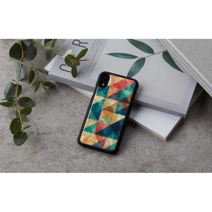 Telefono dėklas iPhone XR, juodas, mozaikinis